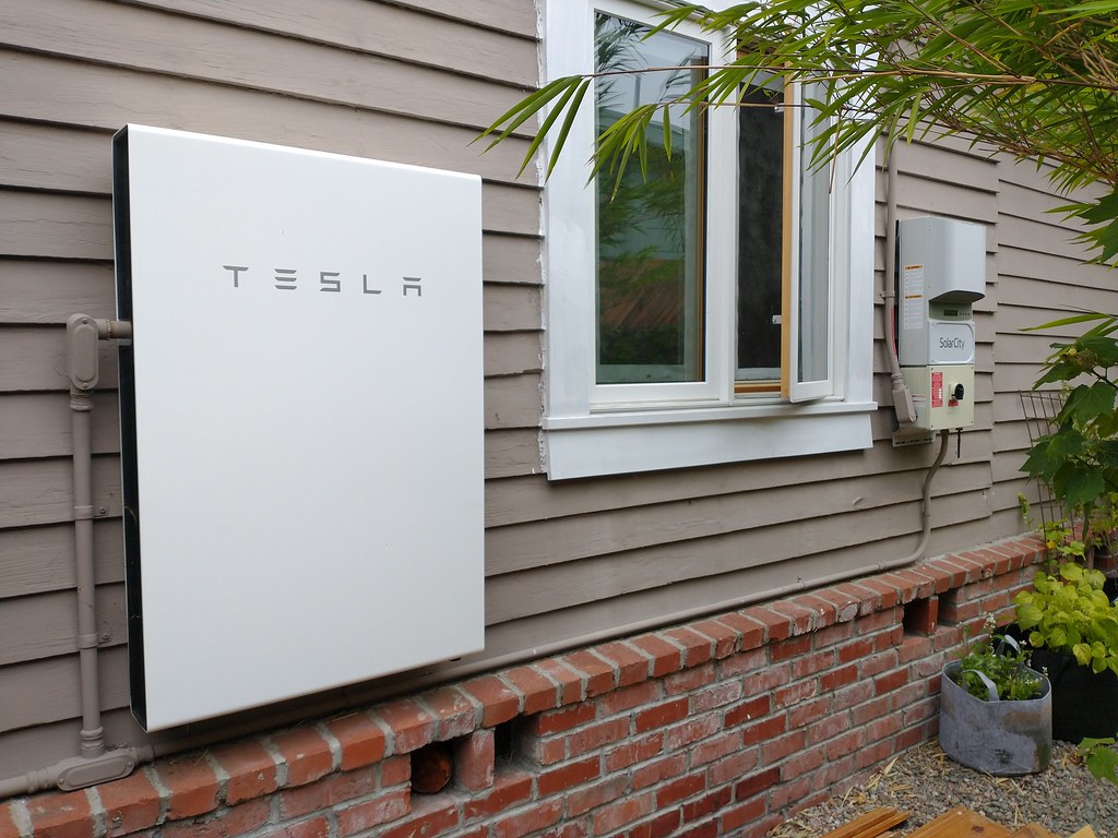 Tesla Powerwall installed on a home